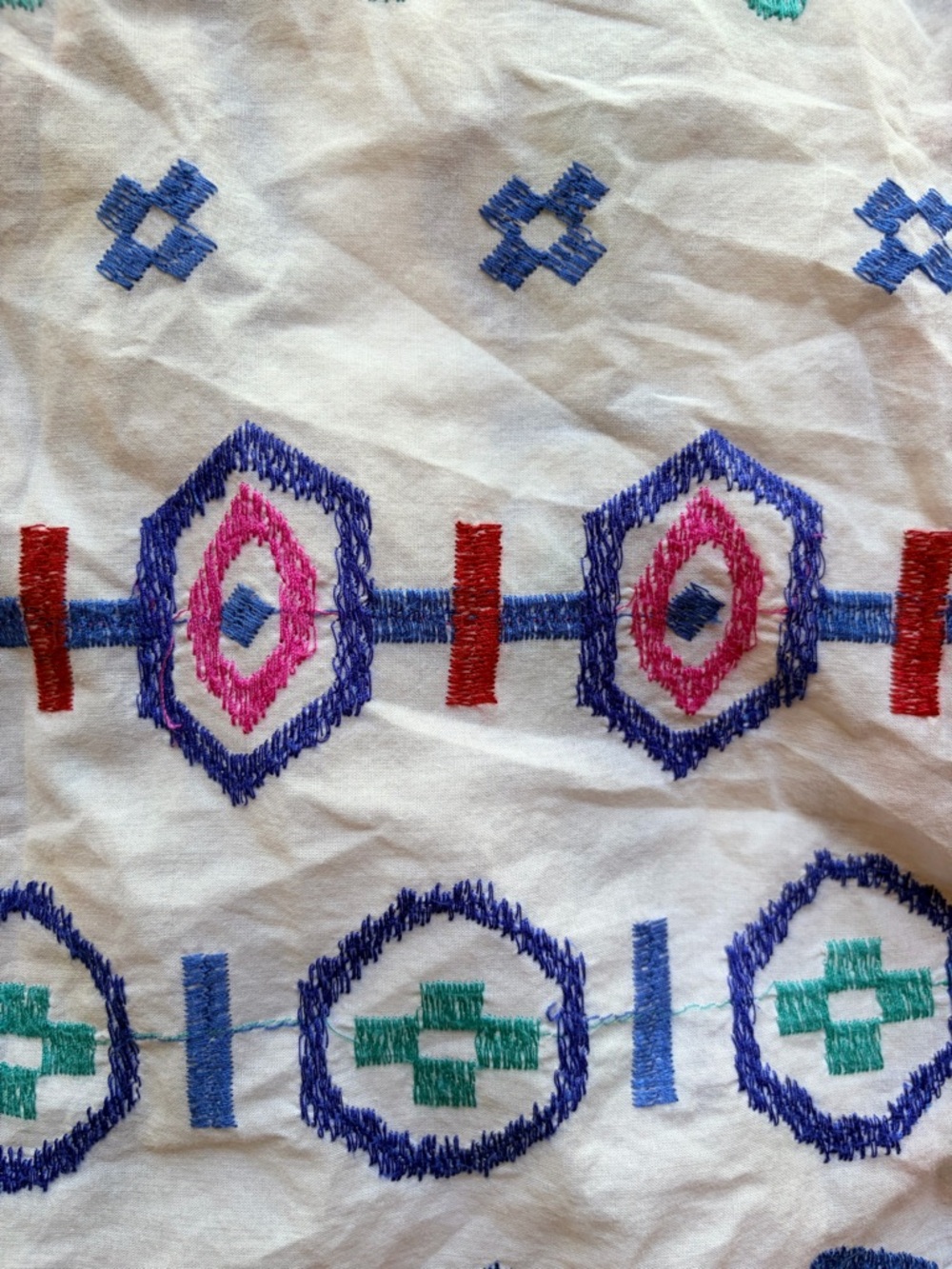 Desigual M summer weight button up. Embroidery cotton - Picture 7 of 8